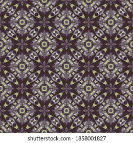 Geometric seamless pattern, ornament, abstract colorful background, fashion print small shapes, vector texture for textile, fabric, paper, decoration.