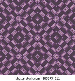 Geometric seamless pattern, ornament, abstract colorful background, fashion print, vector texture for textile, fabric, decoration.