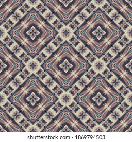Geometric seamless pattern, ornament, abstract colorful background, fashion print, vector texture for fabric, textile, decoration.