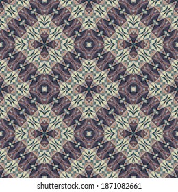 Geometric seamless pattern, ornament, abstract colorful background, fashion print, vector texture for fabric, textile, decoration.