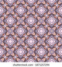 Geometric seamless pattern, ornament, abstract colorful background, fashion print, vector texture for fabric, textile, decoration.