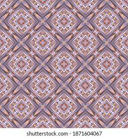 Geometric seamless pattern, ornament, abstract colorful background, fashion print, vector texture for fabric, textile, decoration.