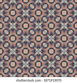 Geometric seamless pattern, ornament, abstract colorful background, fashion print, vector texture for fabric, textile, decoration.