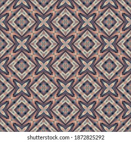 Patrón geométrico sin soldadura, ornamento, fondo colorido abstracto, impresión de moda, textura vectorial para tela, textil, decoración.