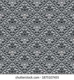 Patrón geométrico sin soldadura, ornamento, fondo de degradado abstracto en blanco y negro, impresión de moda, textura vectorial para textil, tela, papel pintado, decoración.