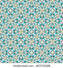 Geometric seamless pattern, ornament, abstract colorful background, fashion print, vector texture for fabric, textile, decoration.