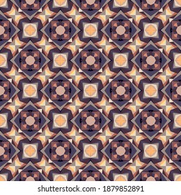 Geometric seamless pattern, ornament, abstract colorful background, fashion print, vector texture for fabric, textile, decoration.