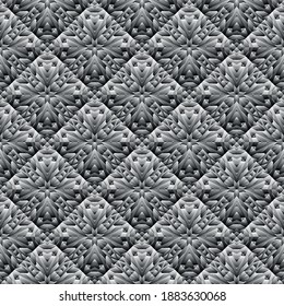 Patrón geométrico sin soldadura, ornamento, fondo abstracto en blanco y negro, impresión de moda, textura vectorial para papel pintado, textil, tela, decoración.