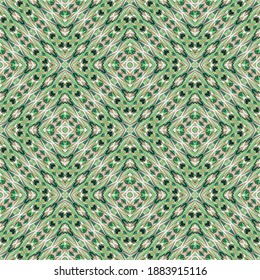 Geometric seamless pattern, ornament, abstract colorful background, fashion print, vector texture for fabric, textile, wallpaper, decoration.