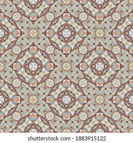 Patrón geométrico sin soldadura, ornamento, fondo colorido abstracto, impresión de moda, textura vectorial para tela, textil, papel pintado, decoración.