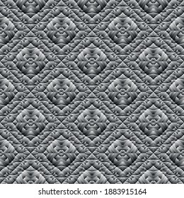 Geometric seamless pattern, ornament, abstract black andwhite background, fashion print, vector texture for wallpaper, textile, fabric, decoration.