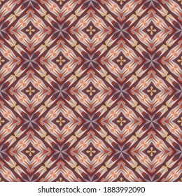 Geometric seamless pattern, ornament, abstract colorful background, fashion print, vector texture for textile, fabric, decoration.