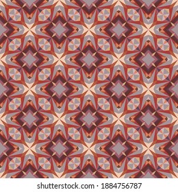 Geometric seamless pattern, ornament, abstract colorful background, fashion print, vector texture for textile, fabric, decoration.