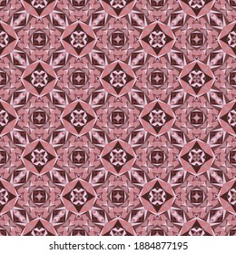 Geometric seamless pattern, ornament, abstract colorful background, fashion print, vector texture for textile, fabric, decoration.