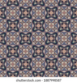Geometric seamless pattern, ornament, abstract colorful background, vector texture for textile, fabric, wallpaper, decoration.
