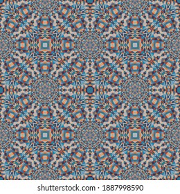 Patrón geométrico sin soldadura, ornamento, fondo colorido abstracto, textura vectorial para textil, tela, papel pintado, decoración.