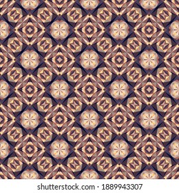 Patrón geométrico sin soldadura, ornamento, fondo colorido abstracto, impresión de moda, textura vectorial para textil, tela, decoración.