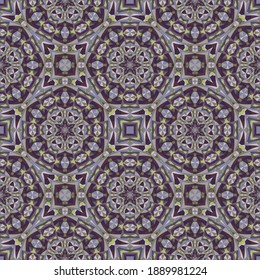 Patrón geométrico sin soldadura, ornamento, fondo colorido abstracto, impresión de moda, textura vectorial para textil, tela, decoración.