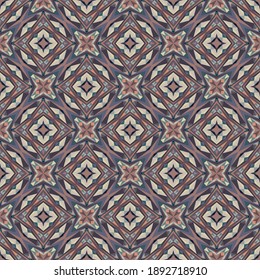 Geometric seamless pattern, ornament, abstract colorful background, fashion print, vector texture.