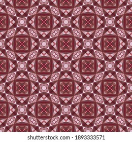 Geometric seamless pattern, ornament, abstract colorful background, fashion print, vector texture.