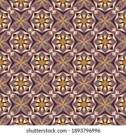 Geometric seamless pattern, ornament, abstract colorful background, fashion print, vector texture.