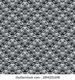 Patrón geométrico sin soldadura, ornamento, fondo negro y blanco abstracto, huella de moda, textura vectorial para papel pintado, textil, decoración.