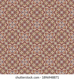 Geometric seamless pattern, ornament, abstract colorful background, fashion print, vector texture.