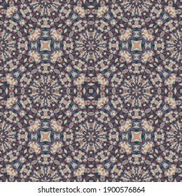 Geometrisches nahtloses Muster, Ornament, abstrakter bunter Hintergrund, Modedruck, Vektorstruktur.