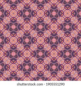 Patrón geométrico sin soldadura, ornamento, fondo colorido abstracto, impresión de moda, textura vectorial para textil, tela, decoración.