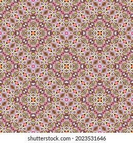 Geometric seamless pattern, ornament, abstract colorful background, vector decorative texture.