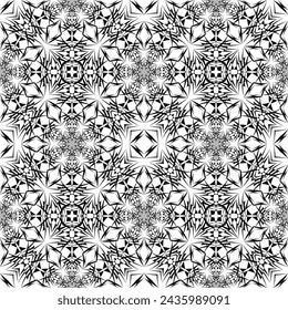 geometric seamless pattern, ornament, abstract decorative background, fashion print, vector texture