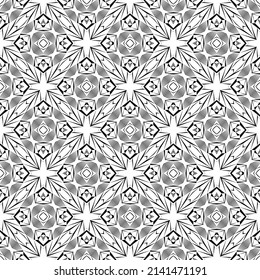 Geometric seamless pattern, ornament, fashion print, vector decorative texture.