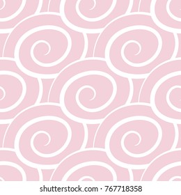 Seamless Curls Pattern Curly Swirls Shapes Stock Vector (Royalty Free ...