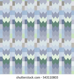Geometric seamless pattern. Pastel colored shapes in the ethnic style, vector.