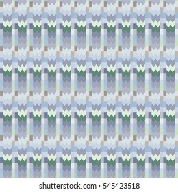 Geometric seamless pattern. Pastel colored shapes in the ethnic style, vector.