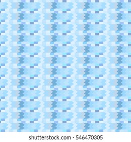 Geometric seamless pattern. Pastel colored shapes in the ethnic style, multicolored stripes, vector.