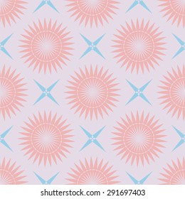 geometric seamless pattern pastel palette - vector illustration