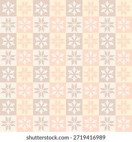 Patrón geométrico sin fisuras en melocotón pastel y paleta beige, fondo de Navidades de estilo escandinavo minimalista para el diseño textil y de Fondo de pantalla