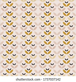 Geometric seamless pattern in pink and gold soft color. Can use for print, template, fabric, presentation, textile, banner, poster, wallpaper, digital paper.