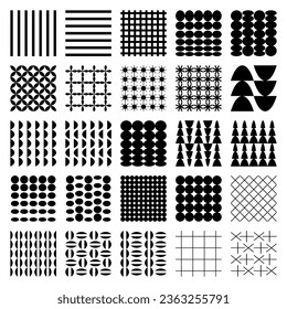 Geometric seamless pattern with primitive figures. Swiss design print collection for tee, paper, textile and fabric. Abstract background vector illustration.
