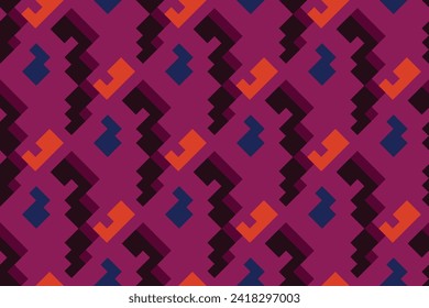 geometric seamless pattern with purple color