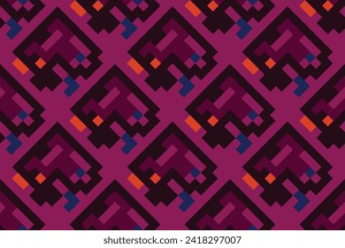 geometric seamless pattern with purple color