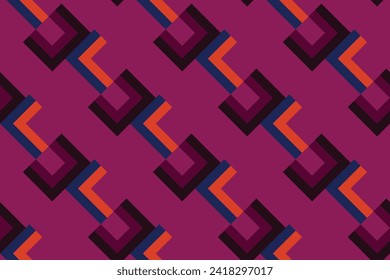 geometric seamless pattern with purple color