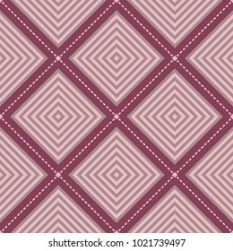 Geometric seamless pattern. Purple red background for wallpapers, textile and fabrics