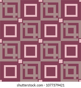 Geometric seamless pattern. Purple red background for wallpapers, textile and fabrics
