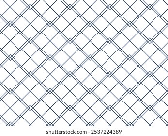 Geometric seamless pattern in rectangle blue line