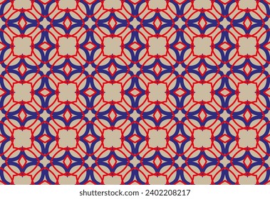 Geometric seamless pattern. Repeated elegant modular background. Luxury texture for design prints. Repeating bauhaus decorative patern. Repeat geometry mosaic grid. Pastel  color