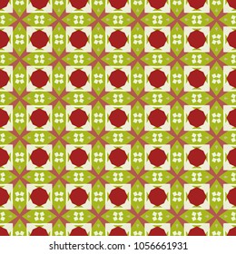 Geometric seamless pattern, repeating texture for textile fabric or paper printing. Colorful design for invitation card, wallpaper, flyer, brochure cover. Modern art background