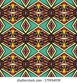 geometric seamless pattern, rhombus design