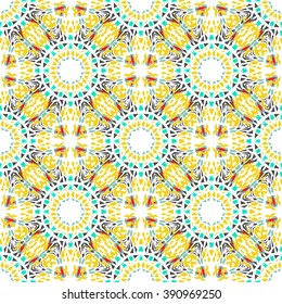 Geometric  seamless pattern. Rhombus ornament. Ethnic style. Tile design.